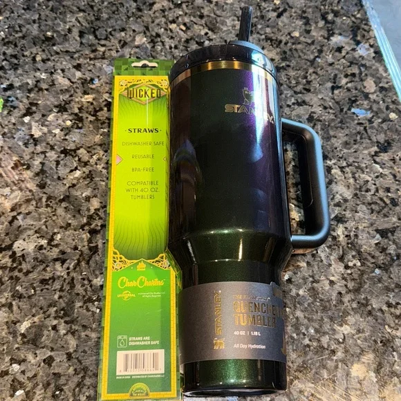 Stanley 1913 Wicked for Good x Target Elphaba 40oz Quencher Tumbler & Straw Set - Picture 6 of 6